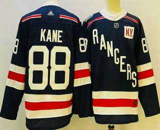 Men%27s New York Rangers #88 Patrick Kane Navy 2018 Winter Classic Authentic Jersey